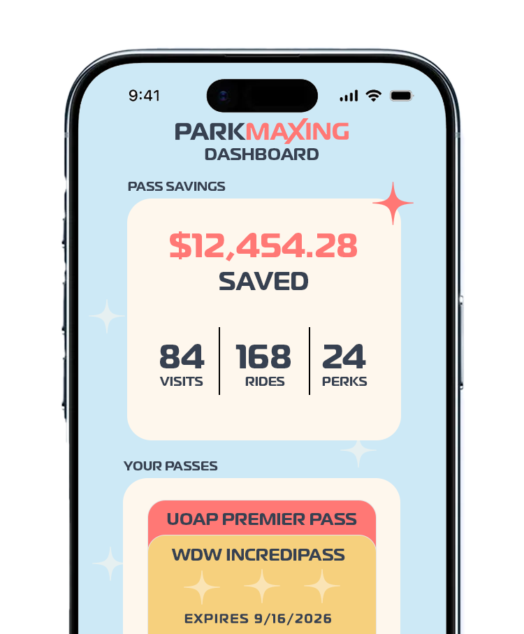 Park Maxing™ Mobile App Mockup Showing the User Interface